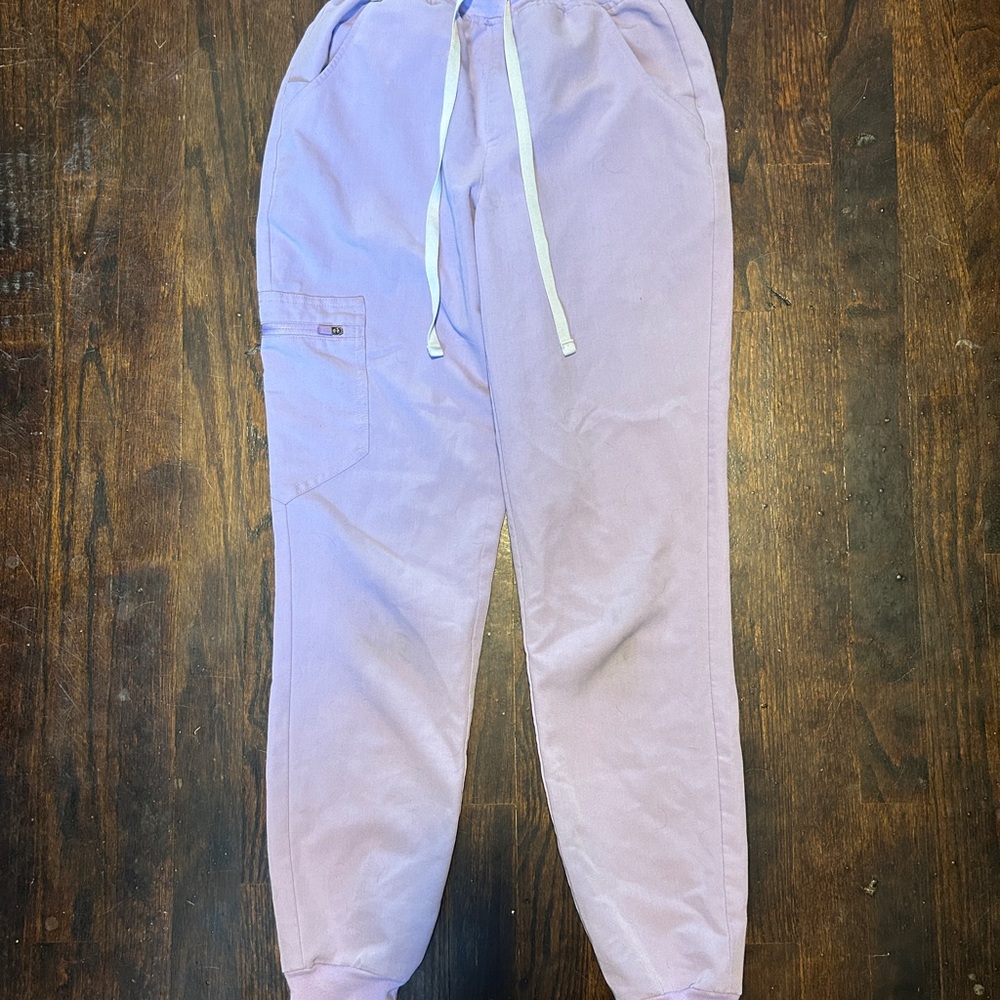 Figs Women's Light Purple Cropped Pants